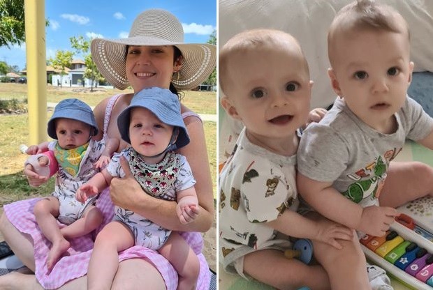 Irmãos foram concebidos com uma semana de diferença (Foto: Reprodução/Mirror)