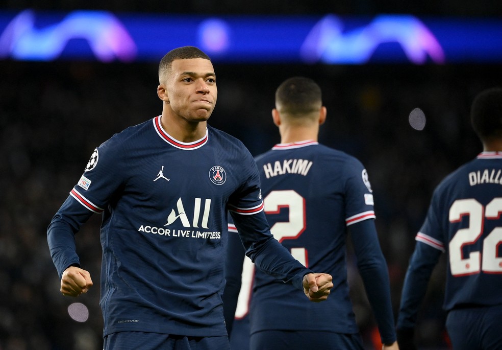Mbappé - Paris Saint-Germain x Brugge - Liga dos Campeões — Foto: AFP