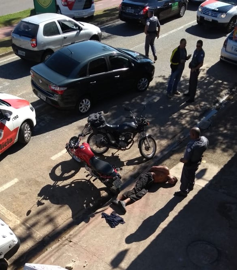 Suspeito de roubo foi baleado por policial de folga em Sorocaba (Foto: Arquivo pessoal)