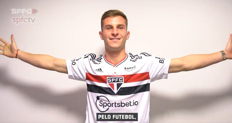 São Paulo anuncia o argentino Galoppo — Foto: Reprodução