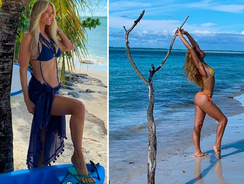 A modelo Christie Brinkley (64 anos) e a filha modelo Sailor Brinkley Cook (20 anos) (Foto: Instagram)