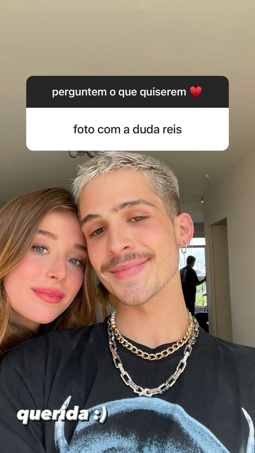 João Guilherme mostra foto com Duda Reis (Foto: Reprodução/Instagram)
