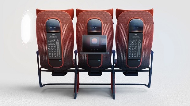 Marca cria assento pra avião que se ajusta automaticamente ao corpo (Foto: REPRODUÇÃO)