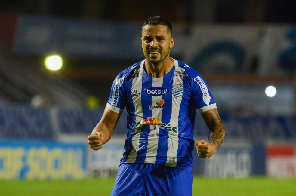 Dellatorre fez oito gols nos últimos sete jogos do CSA — Foto: Augusto Oliveira/Ascom CSA