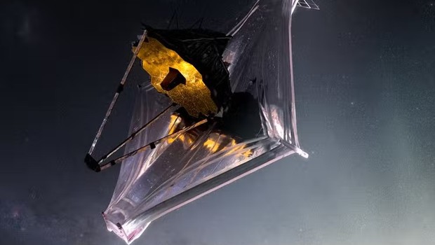 O telescópio espacial James Webb é o maior já enviado ao espaço (Foto: Nasa/Divulgação)