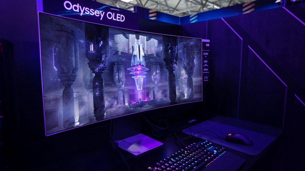 Samsung apresenta monitor gamer com tempo de resposta de 0,1 ms na IFA 2022 — Foto: Divulgação/Samsung