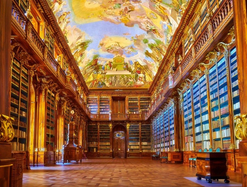 Biblioteca Strahov, em Praga (Foto: Divulgação)
