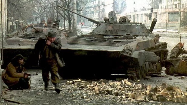 Chechênia, 1994 (Foto: Getty Images via BBC)