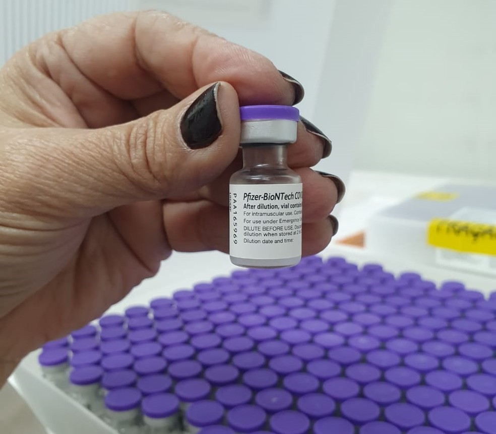 Doses da vacina contra Covid-19 da Pfizer  — Foto: Governo de SP