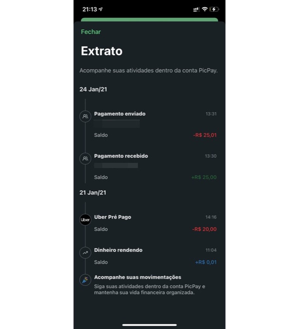 como acessar o extrato do picpay bancos digitais techtudo