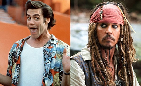 Jim Carrey e Johnny Depp (Foto: Reprodução)