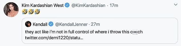 Kendall Jenner rebate seguidor que fez 'piada' de mau gosto sobre seus relacionamentos com jogadores de basquete (Foto: Twitter)