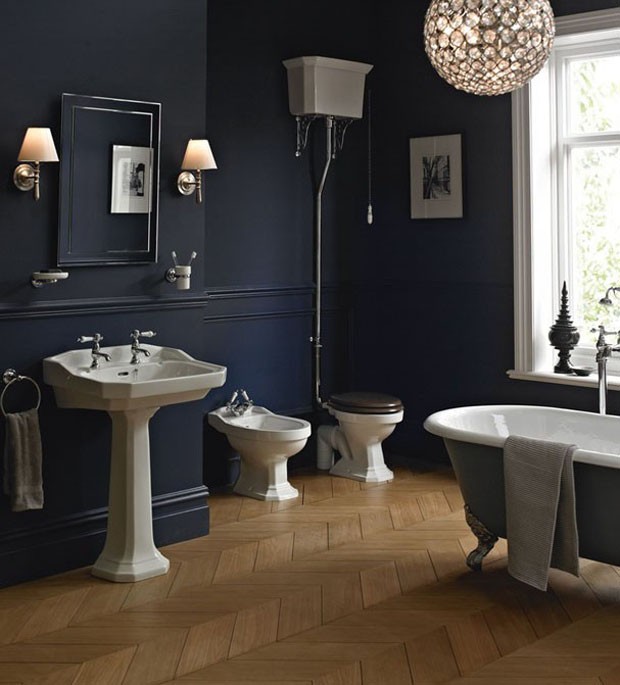 10 banheiros com tons de azul (Foto: Reprodução)
