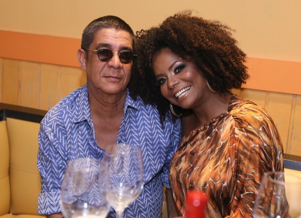 Zeca Pagodinho e Adriana Bombom (Foto: Anderson Borde/AgNews)