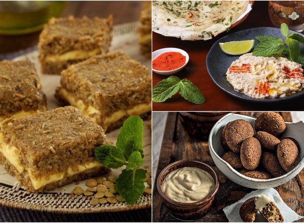 O quibe, o falafel e o babaganuche são alguns pratos árabes que você pode preparar em casa (Foto: Divulgação)