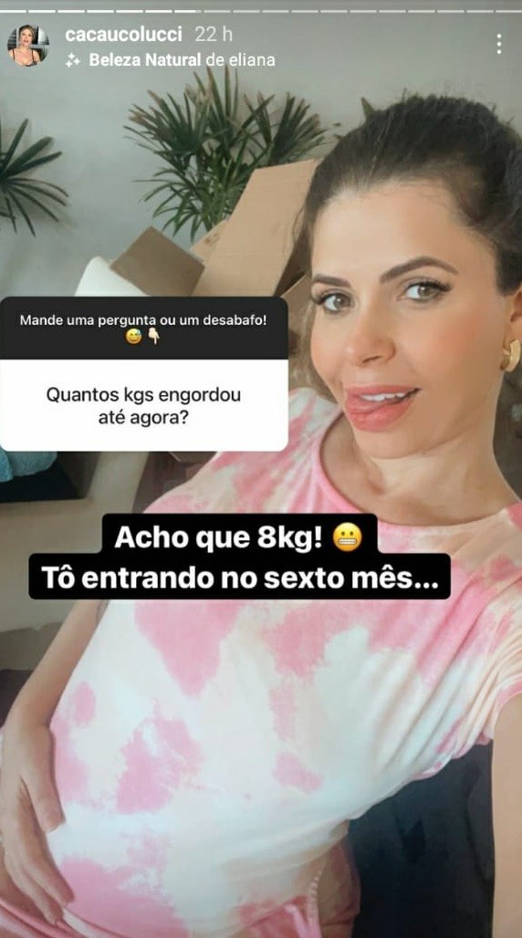 Cacau Colucci Entra No Sexto Mes De Gravidez E Revela Quanto Engordou Quem Quem News