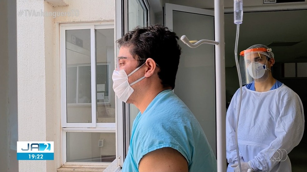 Paciente estava internado há 11 dias na UTI — Foto: Reprodução/TV Anhanguera