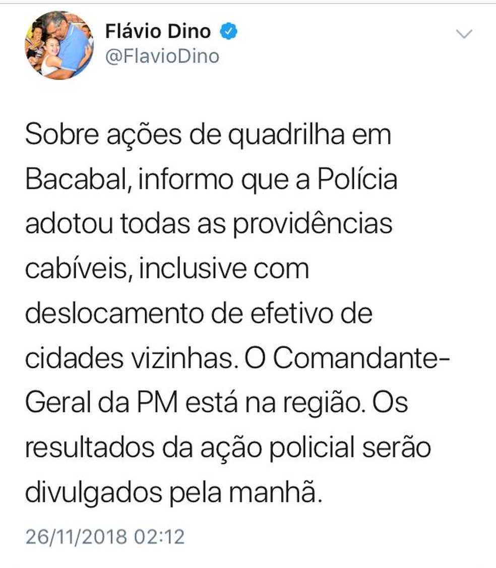 Governador do Maranhão fala sobre medidas tomadas contra ação criminosa em Bacabal — Foto: Reprodução/Internet