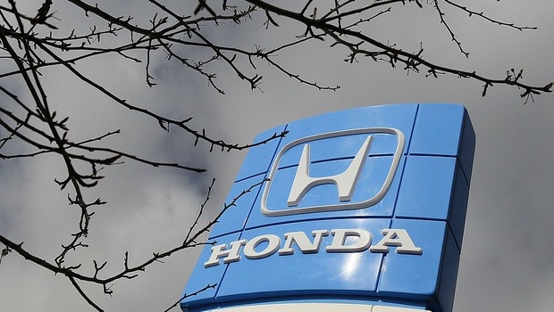 Logo da Honda é visto em concessionária da marca (Foto: Justin Sullivan/Getty Images)