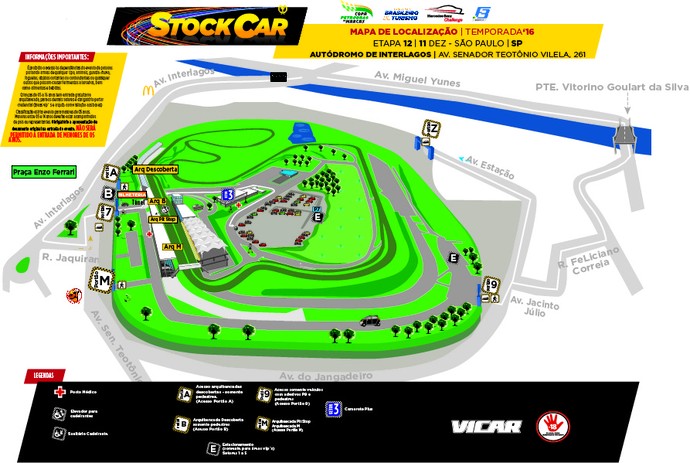 Mapa de ingressos para a final da Stock Car em Interlagos (Foto: Divulgação)