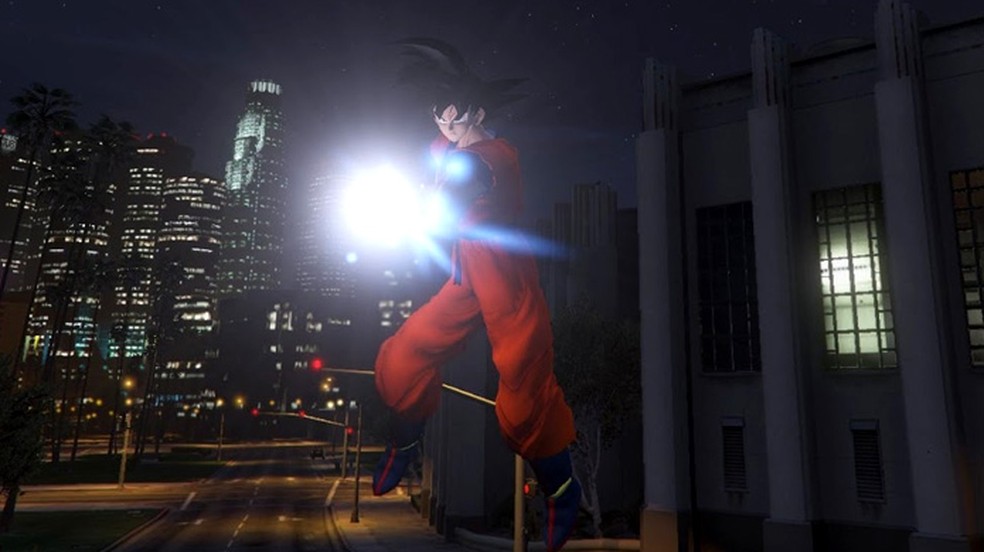 Gta 5 Ganha Mod Com Goku E Super Poderes De Dragon Ball Z Jogos