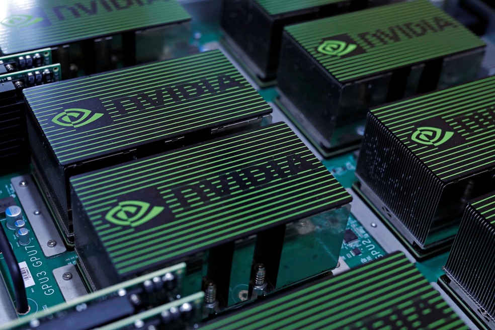Nvidia fabrica chips gráficos para placas de vídeo vendidas por diversas marcas. — Foto: REUTERS/Tyrone Siu