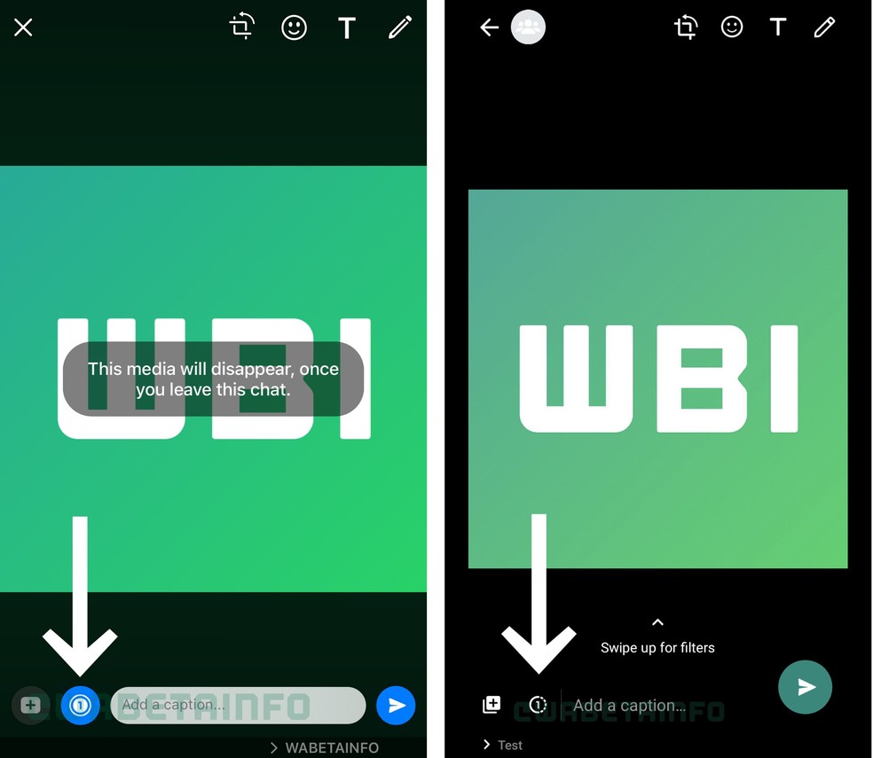 WhatsApp testa função em que usuário determina tempo que contatos poderão visualizar fotos autodestrutivas — Foto: Reprodução/WABetaInfo