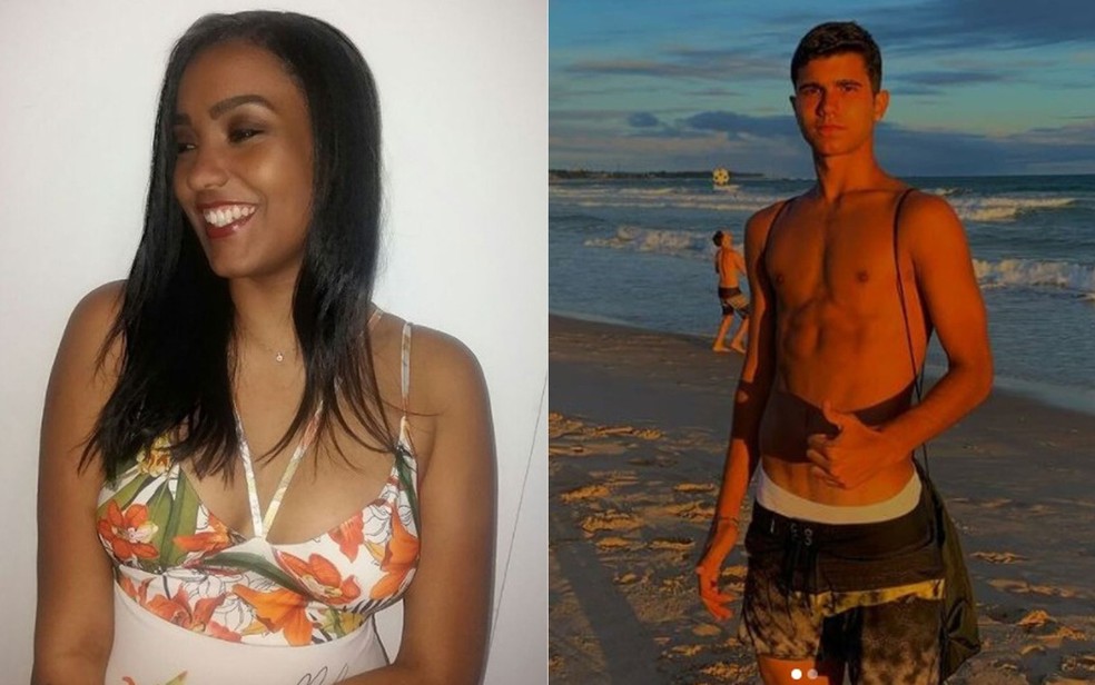 Juliana Alcântara e Igor Oliveira morreram após ataque a tiros na praia de Jaguaribe — Foto: Arte G1