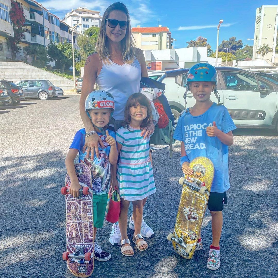Luana Piovani e os filhos Bem, Liz e Dom (Foto: Reprodução/Instagram)