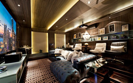 Décor do dia: home theater masculino - Casa Vogue | Décor do dia