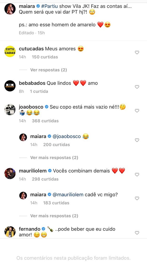 Maiara bloqueia comentários em post (Foto: Reprodução/ Instagram)