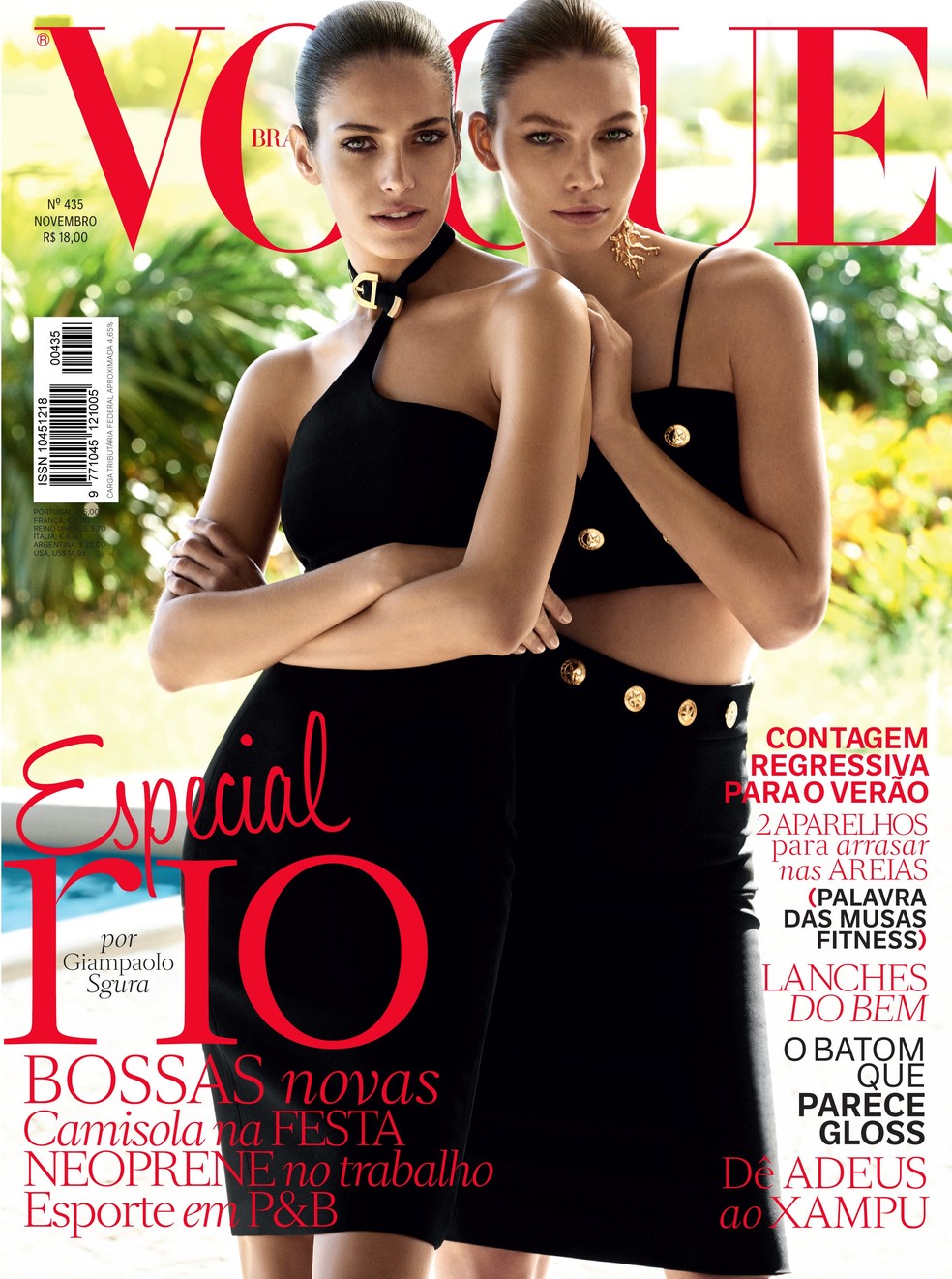 Com vocês, as capas da Vogue Brasil (especial Rio!) de novembro