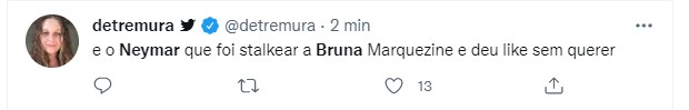 Fãs se empolgam após Neymar curtir as fotos de Bruna Marquezine de biquíni (Foto: Reprodução/Twitter )