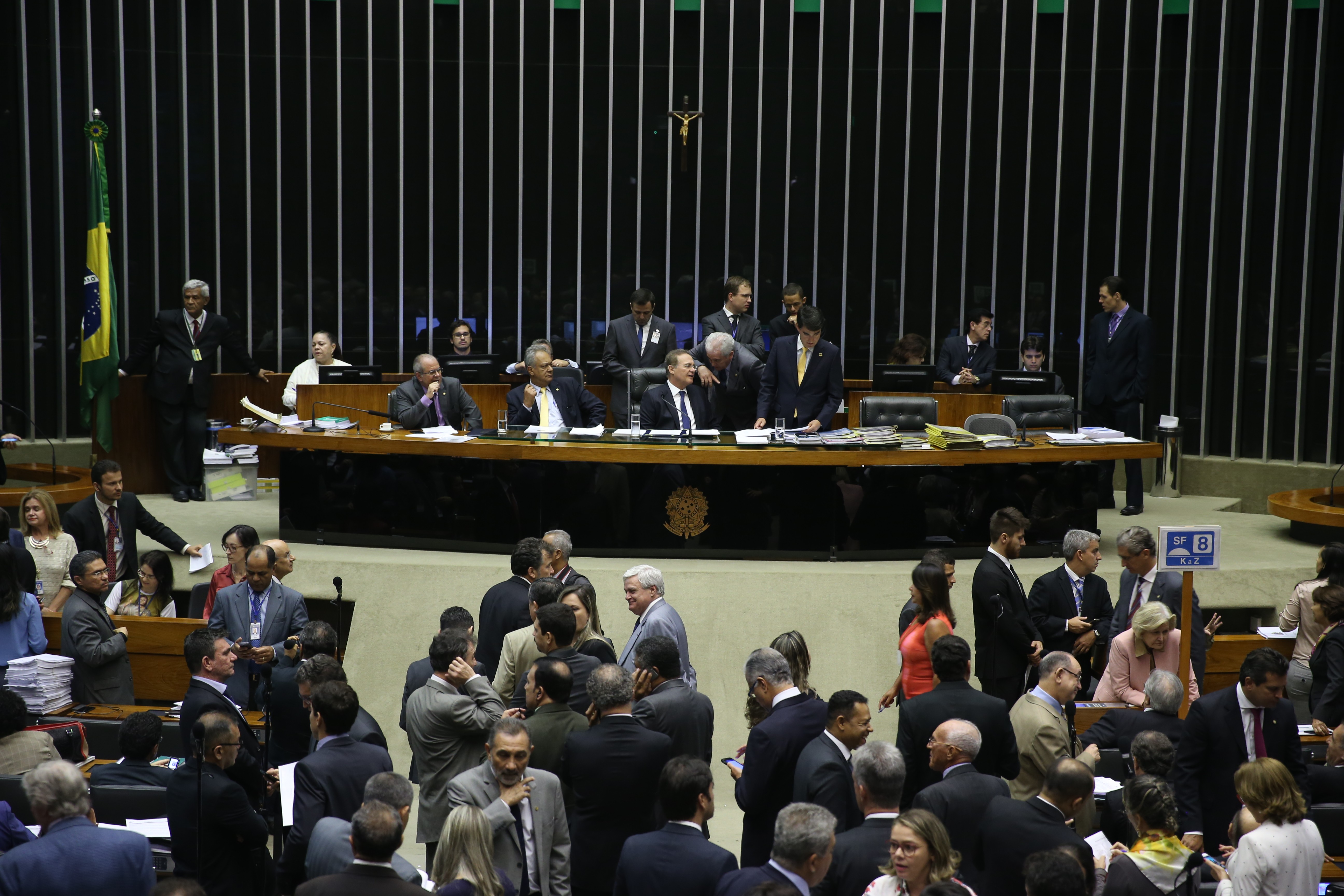 Sessão do Congresso Nacional para a análise de vetos presidenciais (Foto: Ananda Borges/Câmara dos Deputados)
