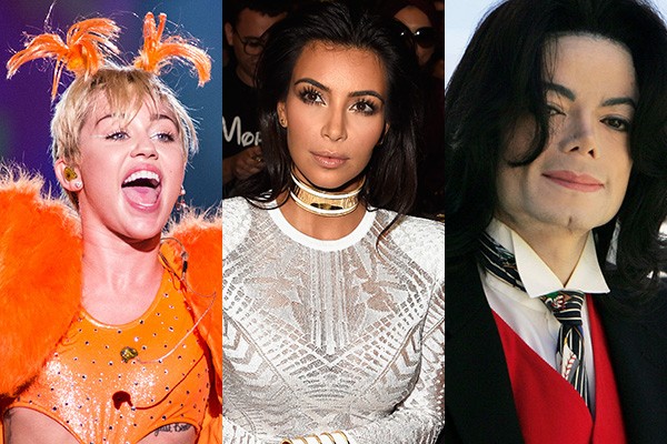 Miley, Kim e Michael, algumas das grandes transformações da indústria do entretenimento (Foto: Getty Images)