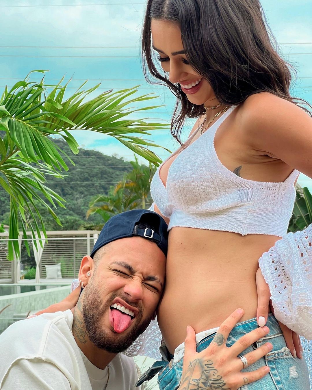 Neymar Jr e Bruna Biancardi anunciam gravidez — Foto: Instagram/Reprodução