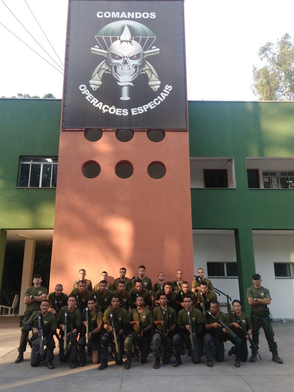 Policiais que participaram das aulas em 2017 (Foto: Divulgação/Polícia Militar )
