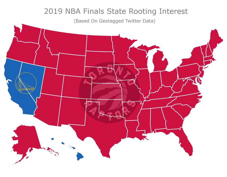 Pesquisa Indica Que 47 Dos 50 Estados Americanos Vao Torcer Pelos Raptors Na Final Da Nba Nba Sportv