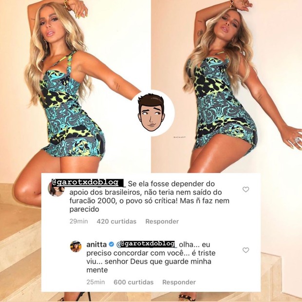 Anitta responde criticas de haters por sucesso em carreira internacional  (Foto: Reprodução/Instagram)