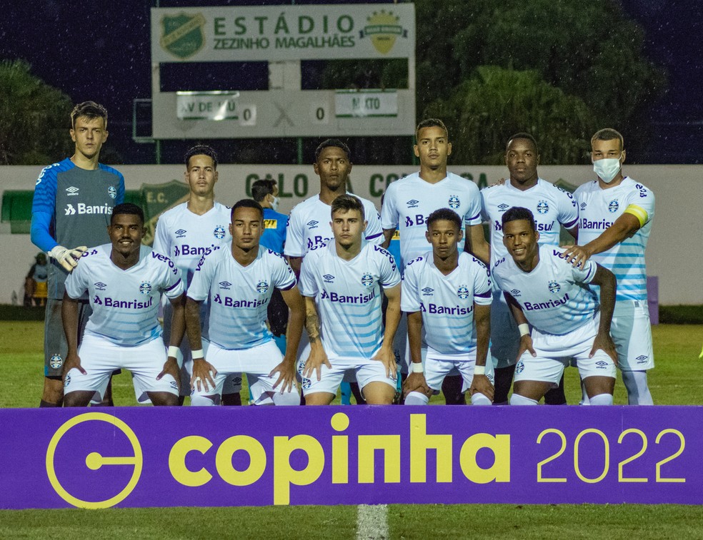 Grêmio avançou para a próxima fase da Copinha 2022 — Foto: Bruno Creste/Divulgação Grêmio
