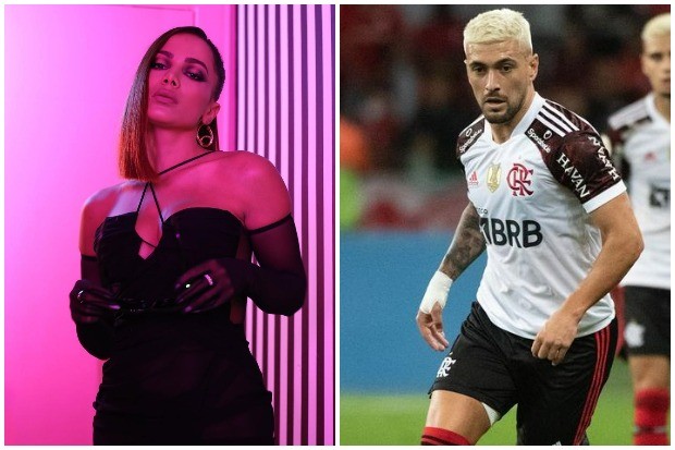 Cantora Anitta e jogador do Flamengo, Arrascaeta (Foto: Instagram/Reprodução - Alexandre Vidal)