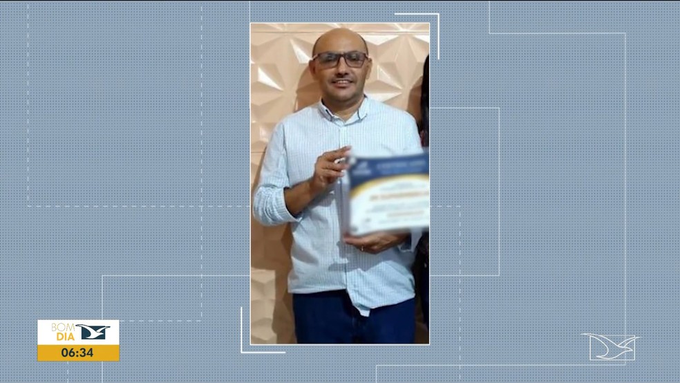 João Bastos Moreira foi baleado na região do tórax — Foto: Reprodução/TV Mirante