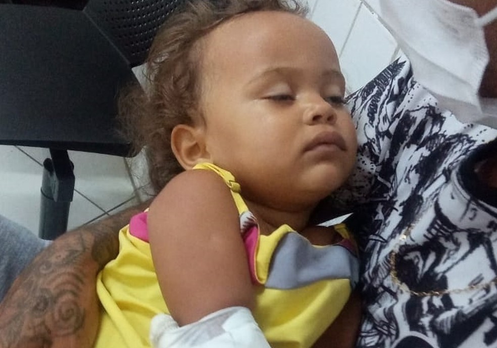 Bebê de 1 ano morreu após ser medicada em UPA em Praia Grande — Foto: Arquivo pessoal