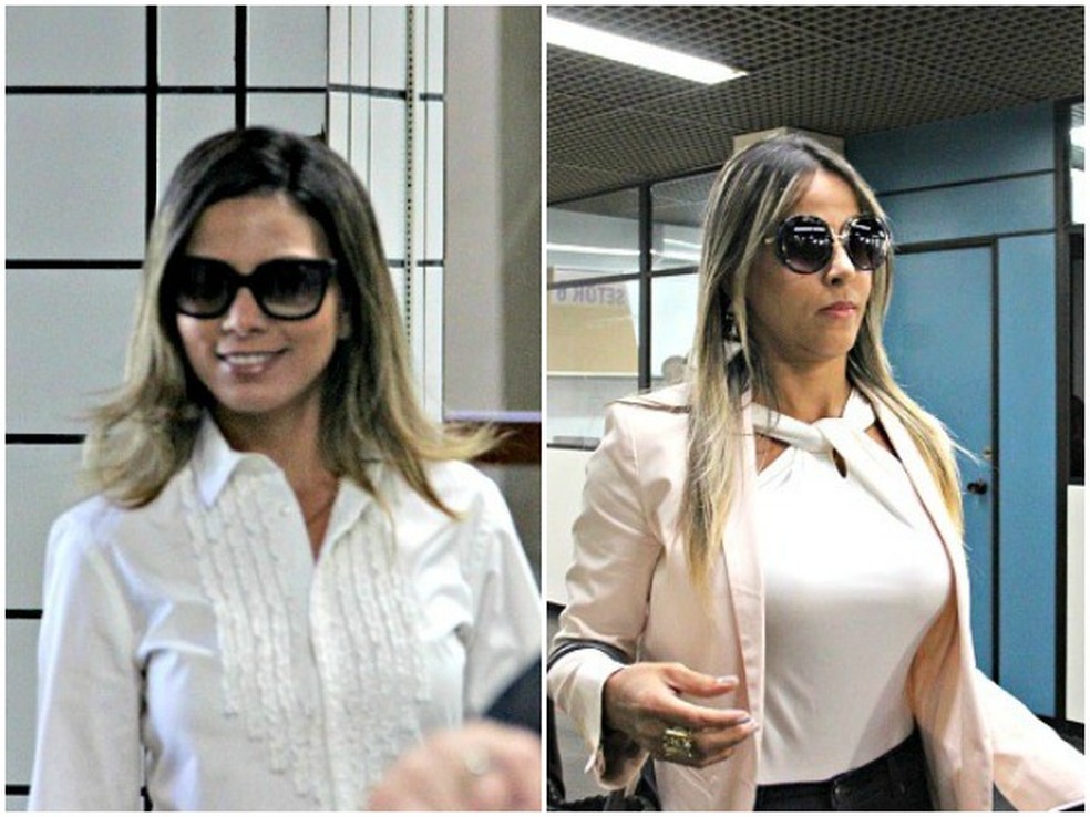 Marcelaine (esquerda) foi acusada por tentativa de homicídio contra Denise (Foto: Reprodução/G1 AM)