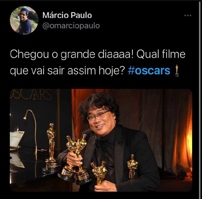 Internautas fazem apostas para o Oscar no Twitter (Foto: Reprodução / Twitter)