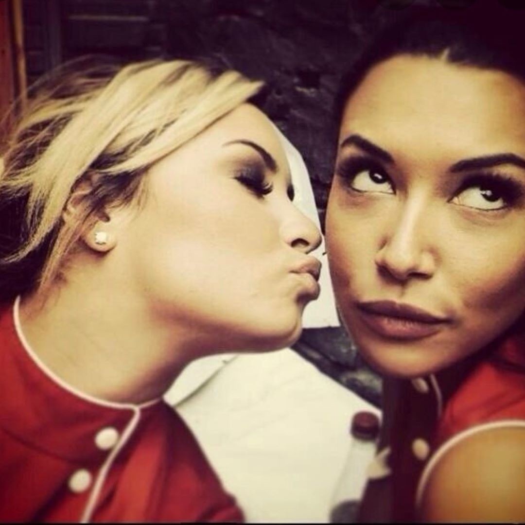 Naya Rivera e Demi Lovato (Foto: reprodução/instagram)