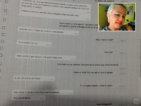 Suspeita confessou crime para familiares de vítima por meio do WhatsApp (Foto: G1) Suspeita confessou crime para familiares de vítima por meio do WhatsApp (Foto: G1)