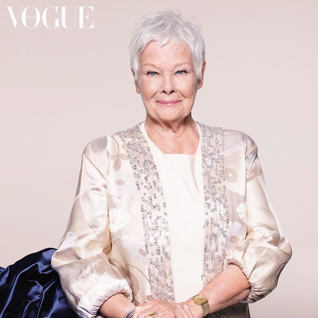 Judi Dench para British Vogue (Foto: Reprodução @Nick_Knight )