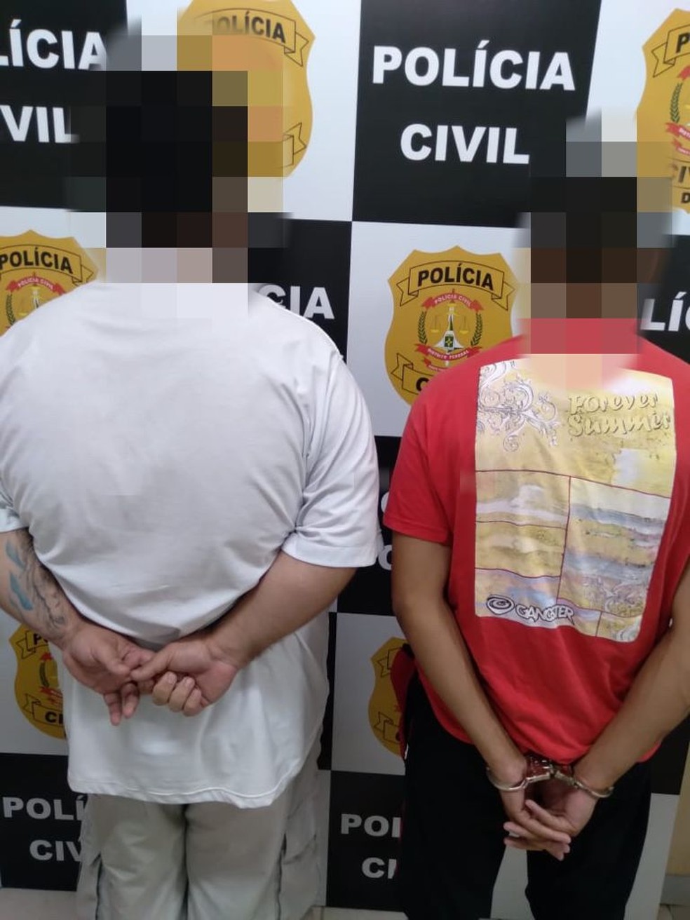 Homens são presos suspeitos de abusar de crianças em Sobradinho II, no DF — Foto: PCDF/Divulgação