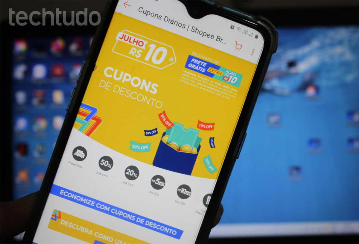 Como conseguir cupom na Shopee